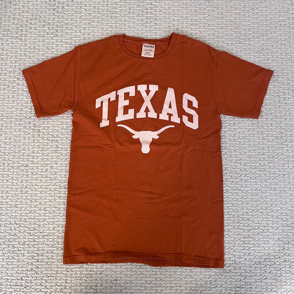 Comfort Wash University of Texas T-Shirt in Burnt Orange